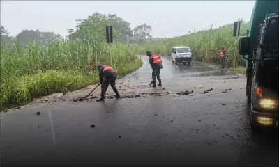 Fortes pluies : les routes principales de Baie-du-Jacotet et de Bel-Ombre impraticables 