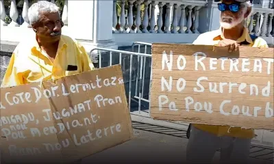 Manif à Place-d’Armes : le mouvement «Ranne nou later» envisage une grève de la faim 