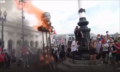 Des milliers de manifestants protestent pendant le discours de Netanyahu devant le Congrès américain