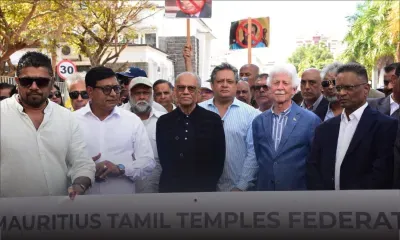 Manif des membres de la Mauritius Tamil Temples Federation : une lettre déposée au PMO