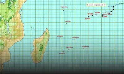Météo : un point sur la dépression tropicale au nord de Diego Garcia