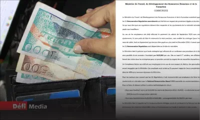Relativité salariale : les employeurs priés de faire les ajustements le mois prochain s’ils ont déjà versé le salaire de septembre