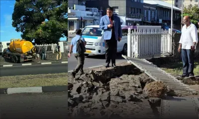 À Port-Louis : un camion transportant des eaux usées percute la clôture de l'Aapravasi Ghat