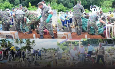 [En images] Exhumation du corps de Steve Jacquelin Juliette au cimetière de Poudre-d’Or, ce jeudi