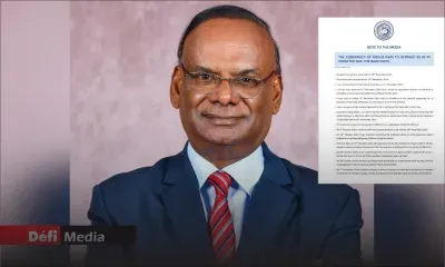 Affaire Menlo Park : Rama Sithanen réagit dans une note officielle de la BoM