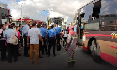 Rose-Hill : accident impliquant deux bus