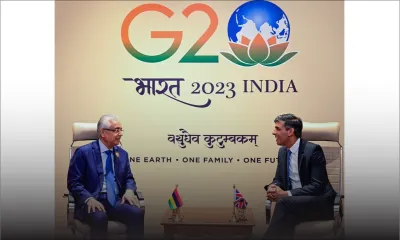 Sommet du G20 : Pravind Jugnauth rencontre Rishi Sunak