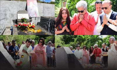 [En images] Cérémonie de dépôt de gerbes au samadhi de Sir Satcam Boolell