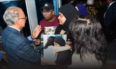 [En images] Navin Ramgoolam et son épouse rencontrent Fateemah avant son départ pour l’Inde