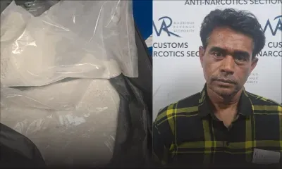 Drogue : saisie de Rs 64,8 millions d’héroïne à Plaisance, un passager indien arrêté 