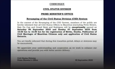 Ouverture exceptionnelle des bureaux de l’état-civil ce week-end