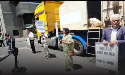 Nouvelles infrastructures à Agaléga : les manifestants dénoncent «l’opacité» entourant l’accorde entre Maurice et l’Inde