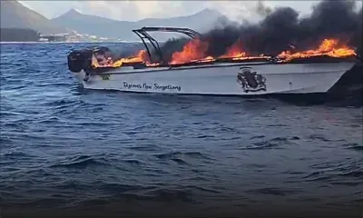 Bateau en feu à Flic-en-Flac : le sang-froid du skipper sauve quatre vies