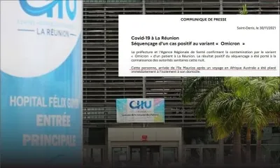 Cas positif du variant Omicron à La Réunion : la personne avait transité par Maurice