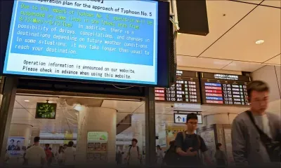Japon : des centaines d'avions et de trains annulés avant le passage d'un typhon