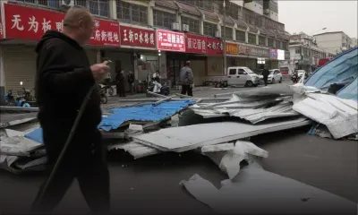 Le nord de la Chine balayé par les vents, près de 700 vols annulés