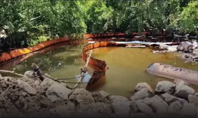 Fuite de fioul à l'estuaire de Terre-Rouge : opération pour limiter les dégâts