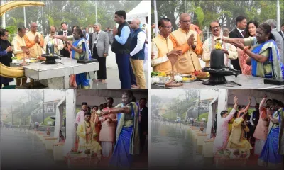 [En images] La Présidente de l'Inde au Ganga Talao