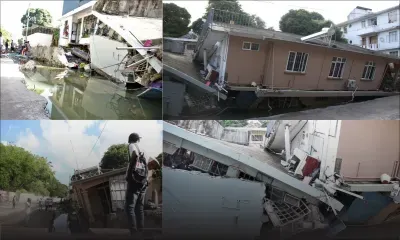 [En images] Effondrement de la maison de la  famille Ramsahye à Tranquebar
