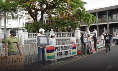 Amendements à l'IBA Act : manifestation symbolique devant le Parlement