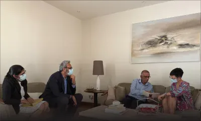 Législatives 2024 : Irfan Rahman a tenu une session de travail à son domicile avec Christine Sauzier,  Moun Seetaram et Prema Ramwodin