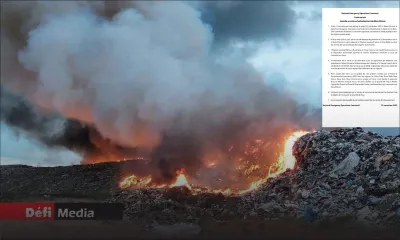 Incendie à Mare-Chicose : pas de cas de détresse respiratoire selon le NEOC