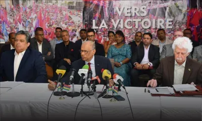 Les «20 mesures phares» de l’alliance PTr-MMM-ND bien accueillies, selon Ramgoolam