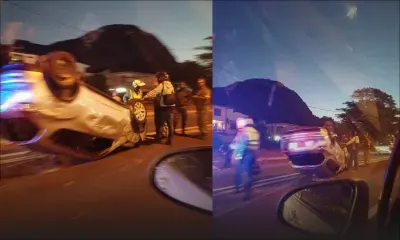 Accident sur l’autoroute M2, en face du Caudan