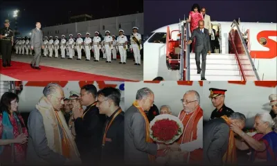 [En images] En visite d’État en Inde : accueil solennel du PM, Navin Ramgoolam, à Varanasi 