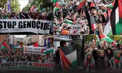 [En images] Manifestations pro-palestiniennes à travers le monde pour un an de conflit à Gaza