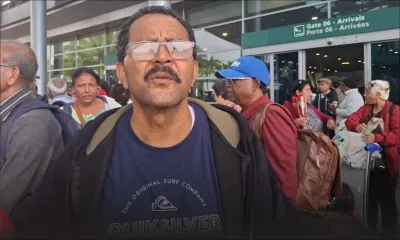 En direct de l'aéroport : Retour d'un mois de croisière d'un groupe de 46 personnes organisé par Appadoo Travel Tours