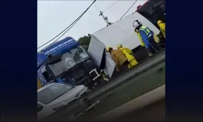 Collision entre deux poids lourds à Montebello, près de Pailles 