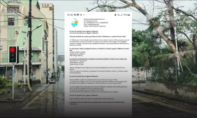 Tempête Eleanor : Un avis de sécurité en vigueur à Maurice