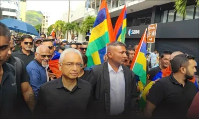 Port-Louis : Pravind Jugnauth présent à la marche de protestation contre le relèvement progressif de l’âge de la pension de vieillesse à 65 ans