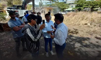 Démolition d’un ancien bâtiment de la MSAW à Port-Louis