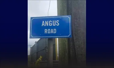 Angus Road accessible dans les deux sens 