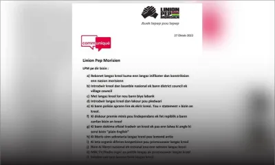 Journée internationale de la langue créole : les propositions de LPM