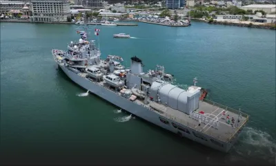 Étude hydrographique : un navire militaire indien dans nos eaux