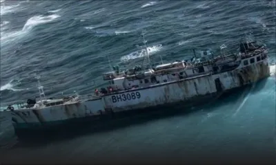 Bateau de pêche taïwanais abandonné par son propriétaire : qui se chargera du renflouage ?