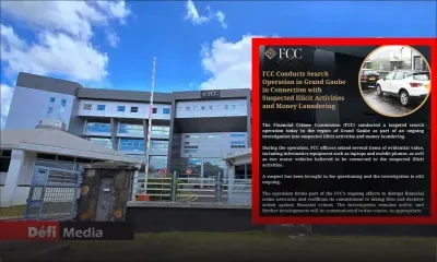 Soupçons d’activités illicites et de blanchiment d’argent : descente de la FCC à Grand-Gaube