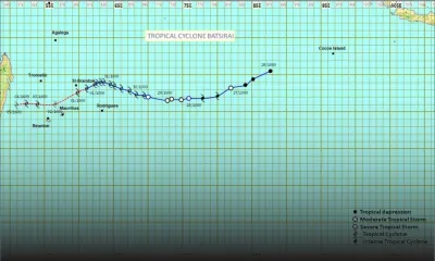 Batsirai devrait passer à son point le plus rapproché de Maurice peu avant midi mercredi