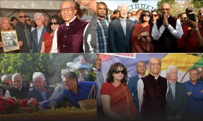 [En images] Dépôt de gerbes au Samadhi de Sir Seewoosagur Ramgoolam au jardin de Pamplemousses