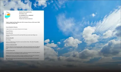 Météo : les prévisions pour la période du Nouvel an