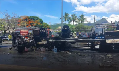 Grave accident à Pailles 