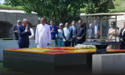 Visite d'État en Inde : Navin Ramgoolam rend hommage à Mahatma Gandhi