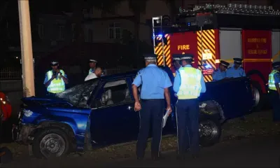 Accident de la route à Calebasses