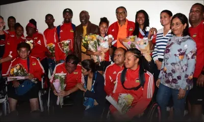 Para-athlétisme : la championne du monde Noémie Alphonse et la vice-championne Anaïs Angeline accueillies en fanfare 