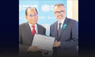 78ᵉ Assemblée mondiale de la Santé :​​​​​​​ Maurice honoré par l’OMS pour sa lutte exemplaire contre le tabac