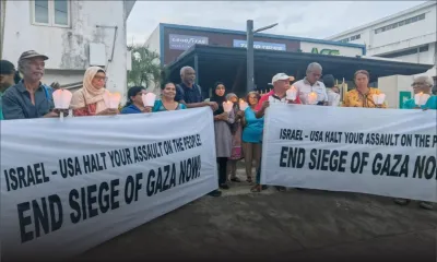 [En images] Veillée de soutien aux Palestiniens : Cassam Uteem appelle à un cessez-le-feu immédiat