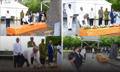 [En images] 189e anniversaire de l’abolition de l’esclavage : dépôt de gerbes au Morne